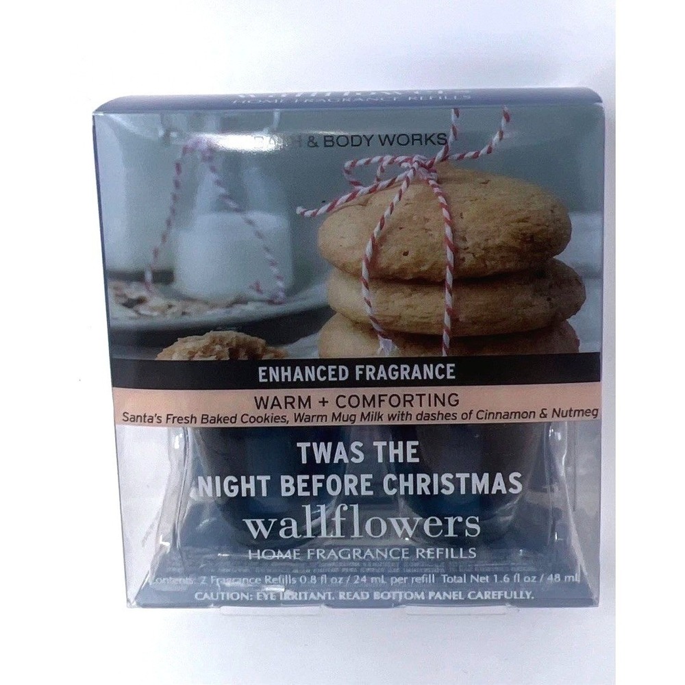 Bath & Body Works Twas Night Before Christmas Wallflowers 2 Pack Refills NEW Box